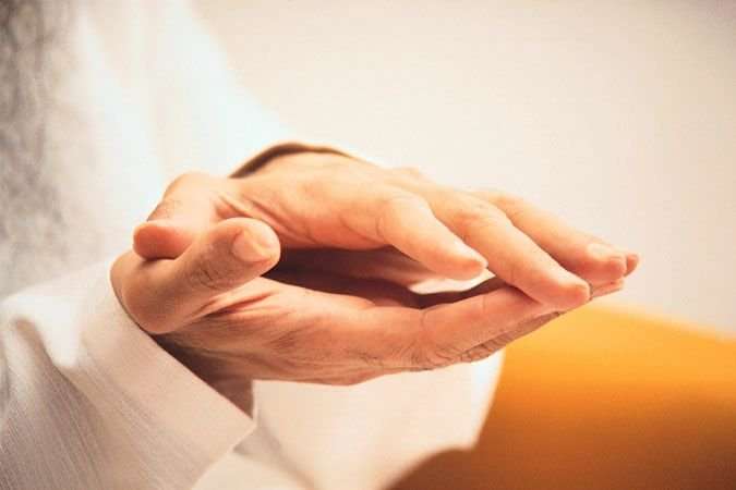 Osho hands move with incredible grace and awareness...
