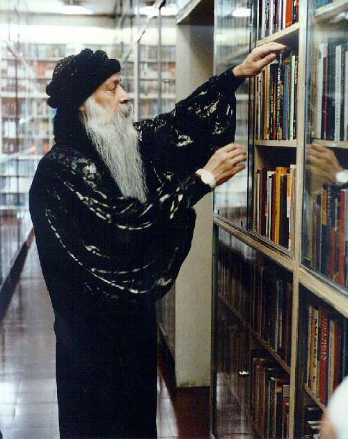 Osho in his Library in Pune, India. Anasha and I used to love being in this space... it has an amazing energy